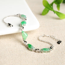 Natural Jade Bracelet Jadeite Silver Bracelet