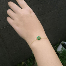 Jade Jadeite 18k Gold-Filled Jade Bracelet
