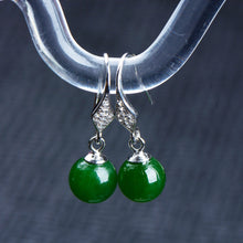 Jade Nephrite Silver Jade Earrings