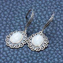 Jade Nephrite Silver Jade Earrings