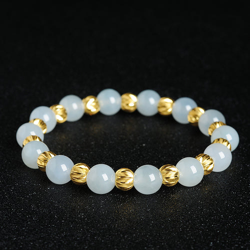 Natural jade bracelet jadeite gold bracelet