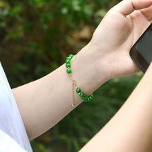 Jade Jadeite 18k Gold-Filled Jade Bracelet