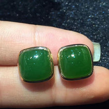 Natural Jade Earrings Nephrite Earrings