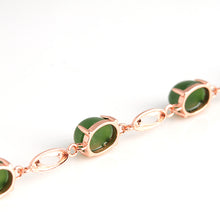 Natural jade green nephrite silver bracelet wholesale