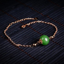 Natural Jade Bracelet Nephrite 18K Gold Bracelet