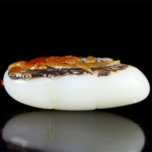 Natural jade carving nephrite collectibles Chinese Hetian jade