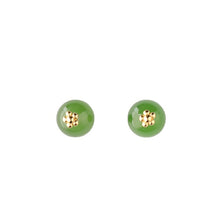 Natural Jade Earrings Nephrite Silver Earrings