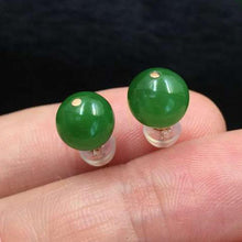 Natural Jade Earrings Nephrite Earrings