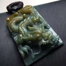 Natural jade jadeite carving collectibles Chinese dragon