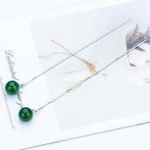 Jade Nephrite Silver Jade Earrings