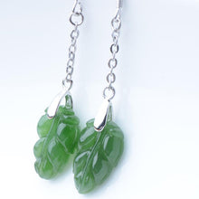Jade Nephrite Silver Jade Earrings