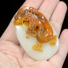 Natural jade carving nephrite collectibles Chinese Hetian jade