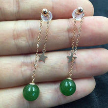 Natural Jade Earrings Nephrite Earrings