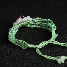 Natural jade jadeite bracelet flower wholesale