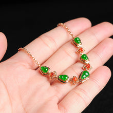 Natural jade bracelet jadeite gold bracelet