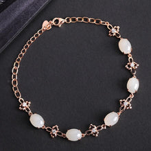 Natural Jade Bracelet Nephrite Silver Bracelet