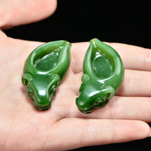 Natural jade carving nephrite collectibles Russia Siberian jade
