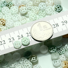 Natural jade jadeite coin beads mixed colors wholesale