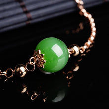 Natural Jade Bracelet Nephrite 18K Gold Bracelet