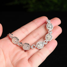Natural Jade Bracelet Jadeite Silver Bracelet