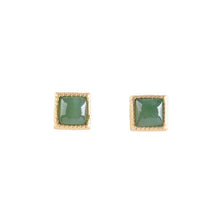Natural Jade Earrings Nephrite Silver Earrings
