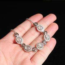 Natural Jade Bracelet Jadeite Silver Bracelet