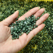 Natural jade jadeite beads dark green grey wholesale