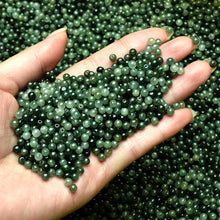 Natural jade jadeite beads dark green grey wholesale