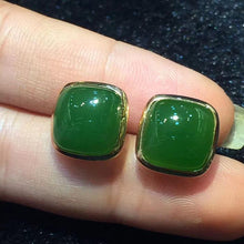 Natural Jade Earrings Nephrite Earrings