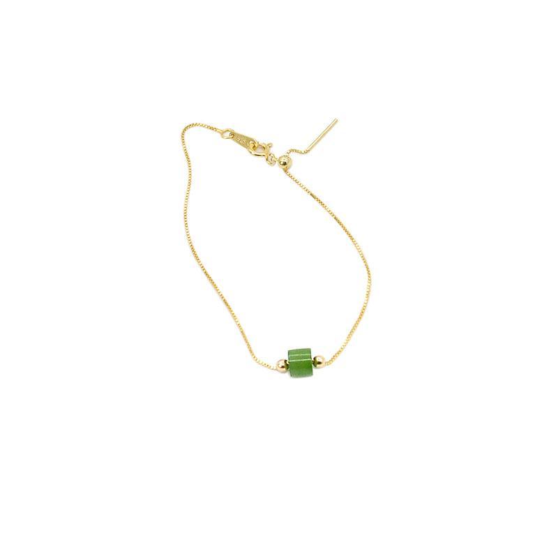 Jade Nephrite Silver Jade Bracelet