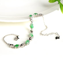 Natural Jade Bracelet Jadeite Silver Bracelet