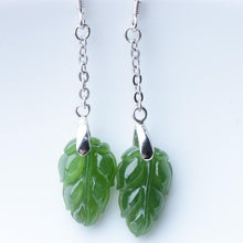 Jade Nephrite Silver Jade Earrings