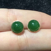 Natural Jade Earrings Nephrite Earrings