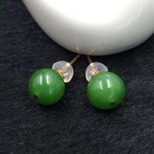 Natural Jade Earrings Nephrite Earrings
