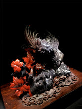 Natural jade carving Chinese Chicken blood stone collectibles