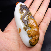 Natural jade carving nephrite collectibles Chinese Hetian jade