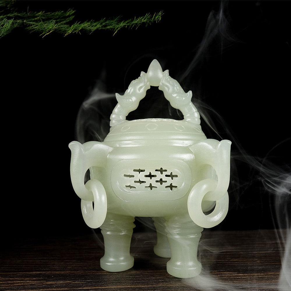 Natural jade carving Chinese Kunlun nephrite jade collectibles