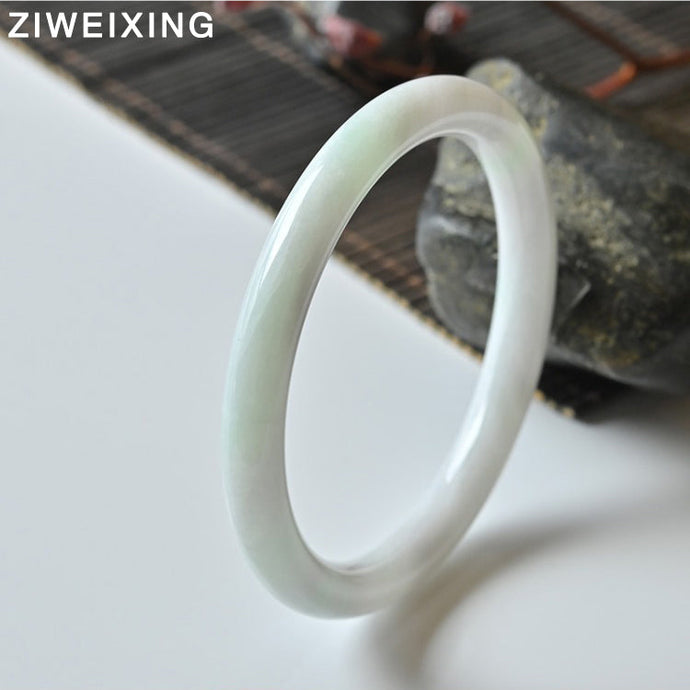 Featured: A Serene Milky Green Burmese Jadeite Bangle