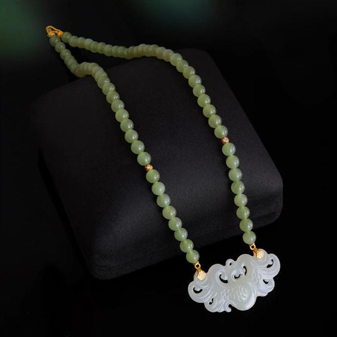 Wear a Legend: The Kunlun Jade Phoenix Necklace for Luck and Protection