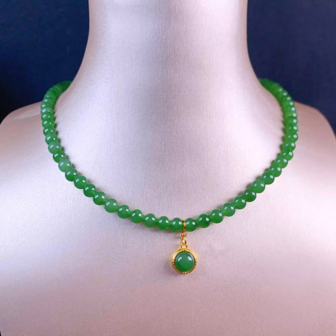 Own a Piece of Serenity: The Natural Nephrite Jade Necklace Awaits