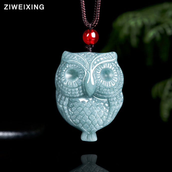 Wearable Wisdom: Styling Your Natural Type A Jadeite Owl Pendant