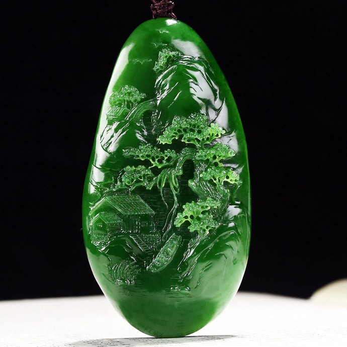 Beautiful green jade appreciation