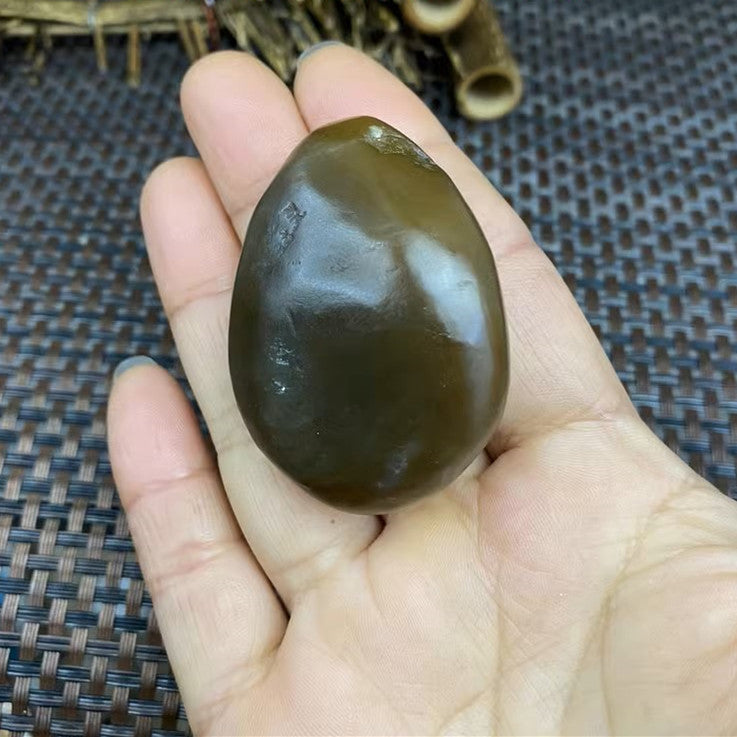 Natural Hetian Jade Rough Nephrite Raw (46g,4.9X3.6X1.6cm) – Jade
