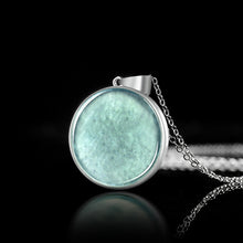 Natural Jade Pendant Silver Jadeite Pendant