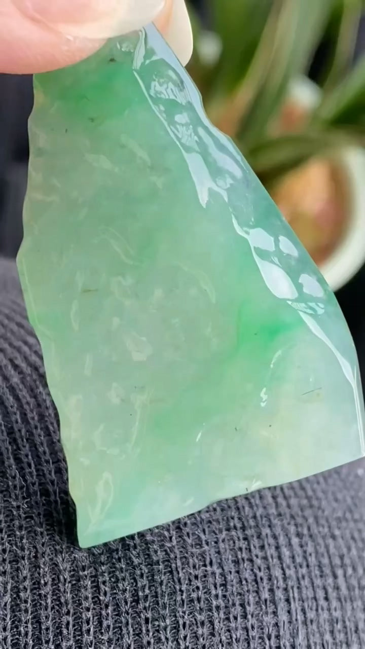 Natural Jade Rough Jadeite Raw (16g,45X27X5.4mm)-A5758 – Jade Nature, image size:720x1280