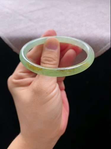 Natural Jade Bangle Jadeite Bangle Internal Diameter 54.5mm TUBE368