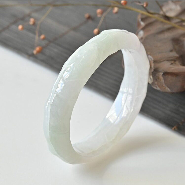 Natural Jade Bangle Oval Jadeite Bangle