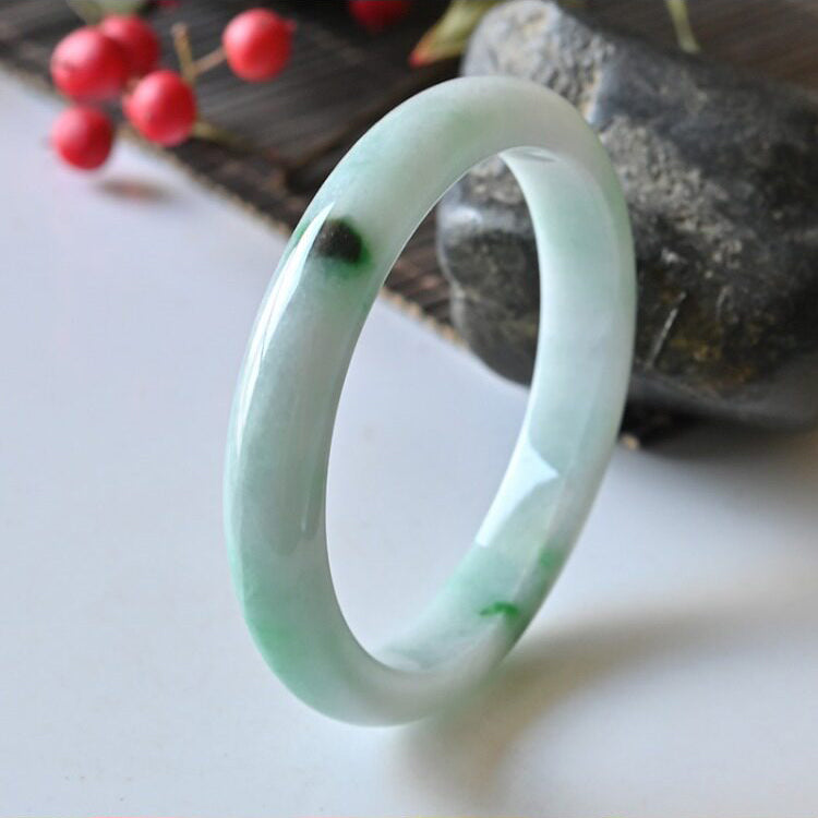 Natural Jade Bangle Oval Jadeite Bangle
