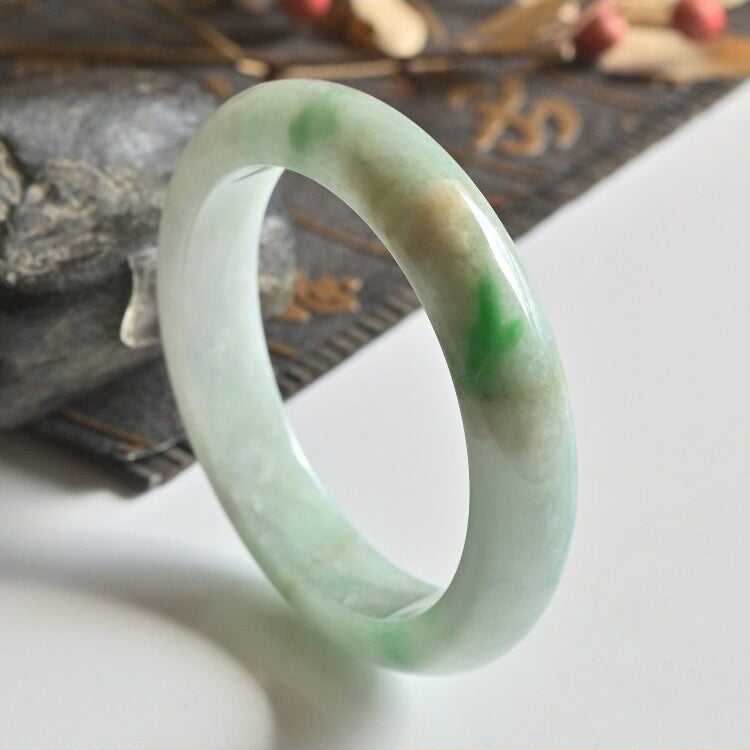 Natural Jade Bangle Round Jadeite Bangle