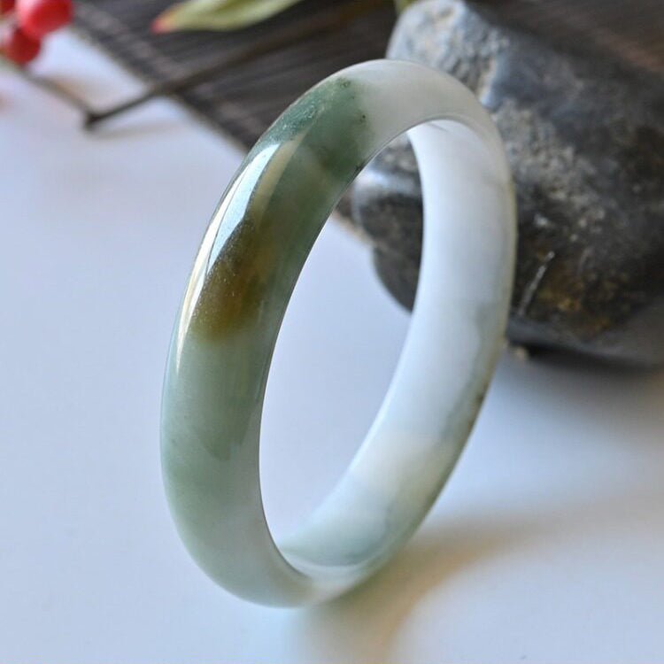 Natural Jade Bangle Round Jadeite Bangle